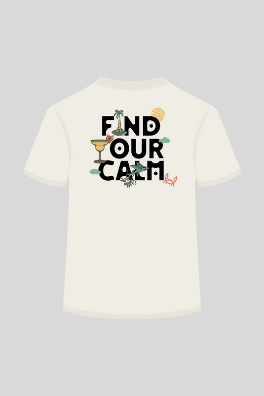 Camiseta Find Your Calm Crema | Goa