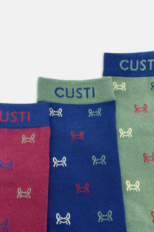 Pack 3 Calcetines Cangrejito Multicolor