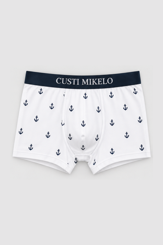 Boxer Anclas Blanco