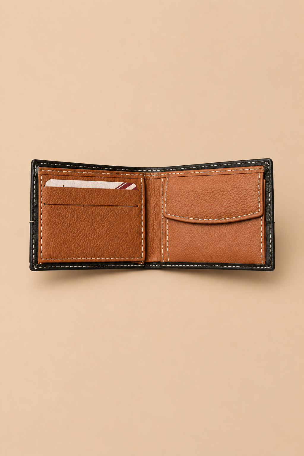 Cartera Marrón Tejido Étnico | Rojo