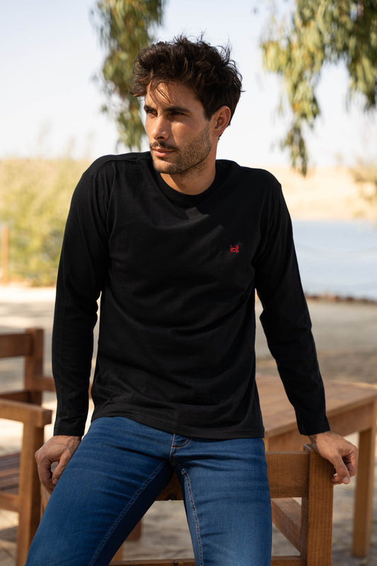 Camiseta Manga Larga Negra