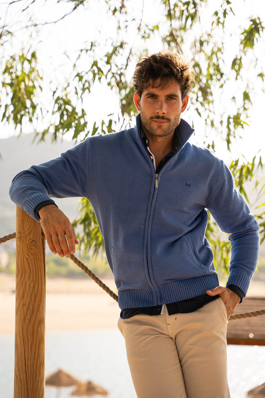 Rebeca Algodón Azul Tinta