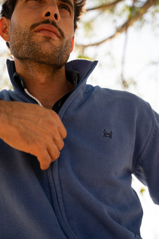 Rebeca Algodón Azul Tinta