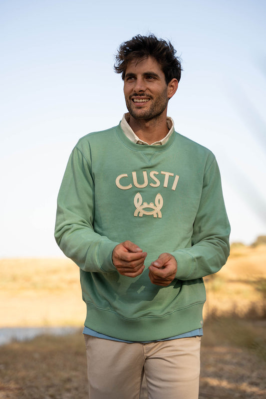 Sudadera Custi Cangrejito Verde