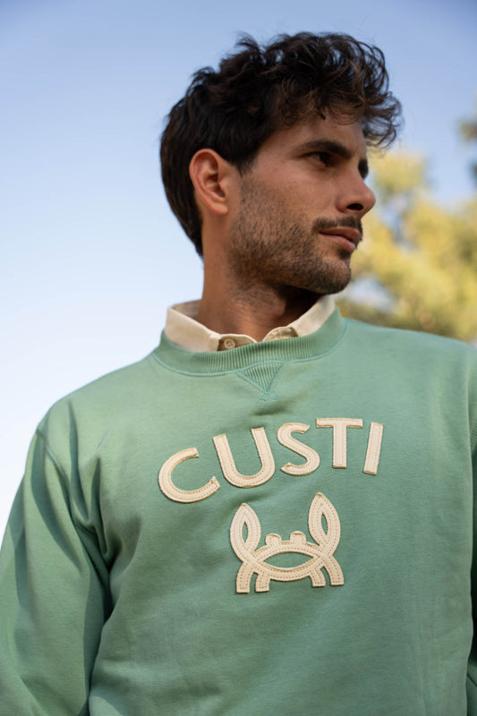 Sudadera Custi Cangrejito Verde