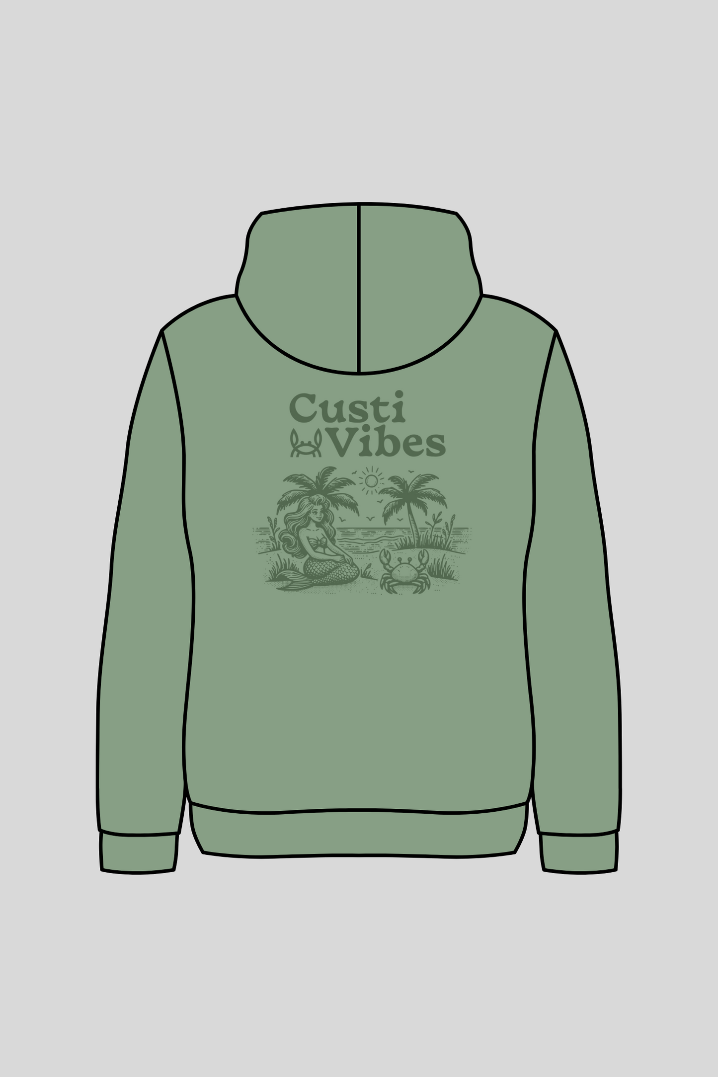Sudadera Capucha Verde | Nantes