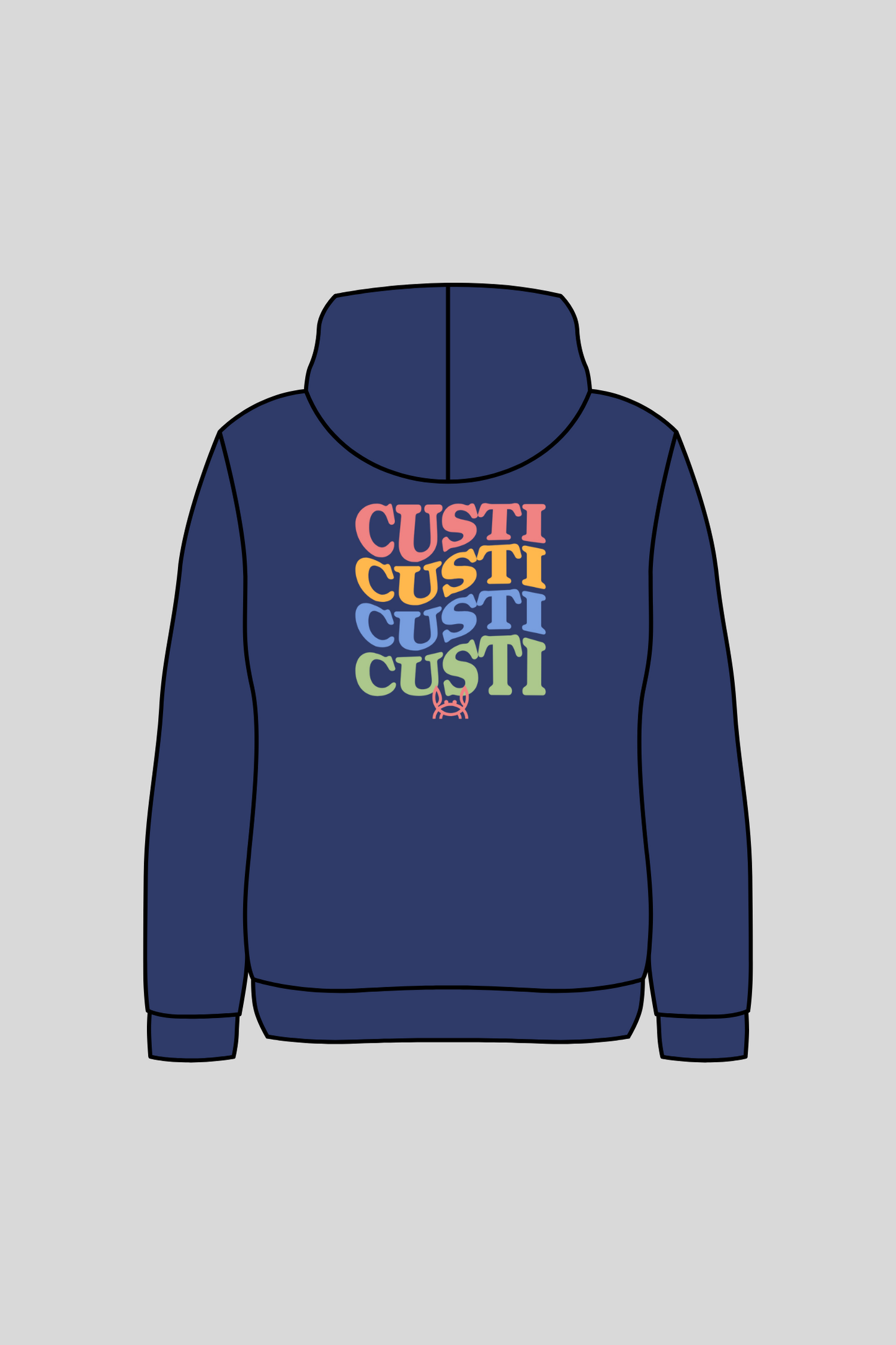 Sudadera Capucha Marino | Paris