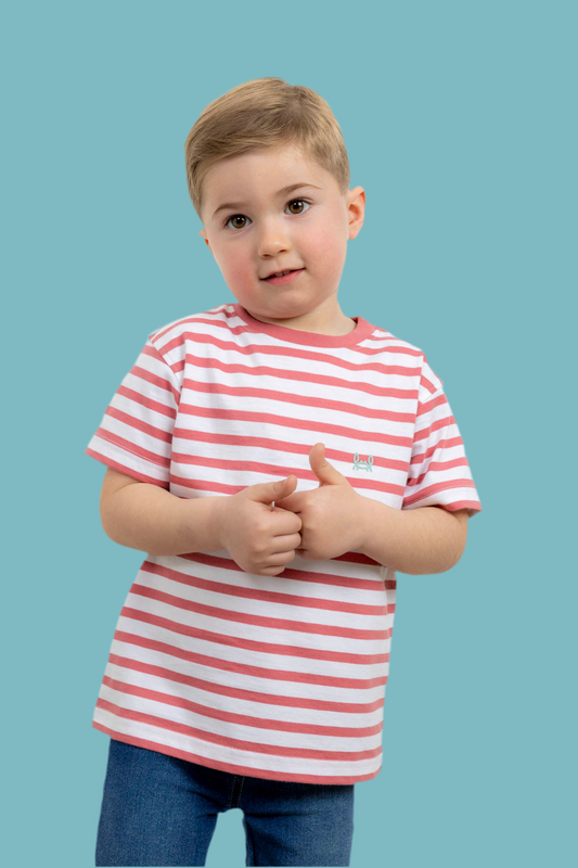 Camiseta Infantil Rayas Roja | Marsella