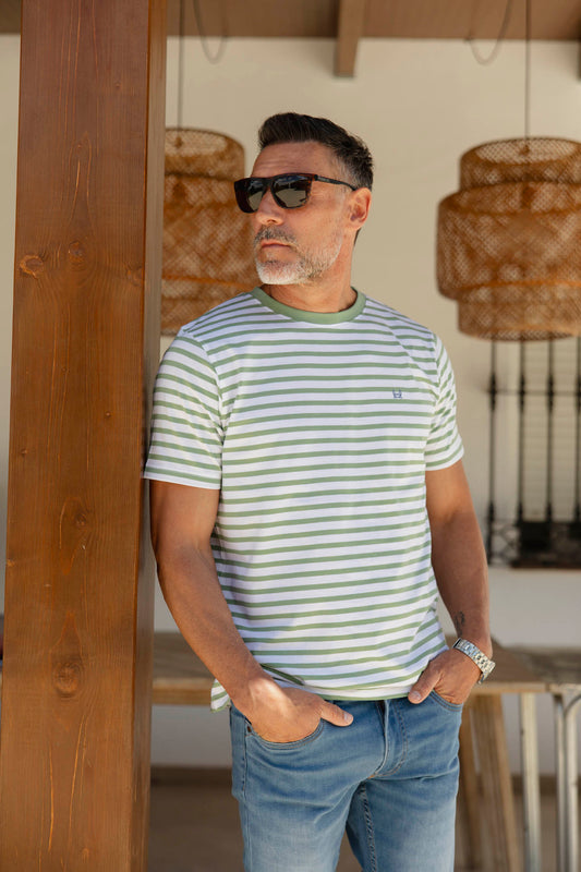 Camiseta Rayas Verde | Marsella