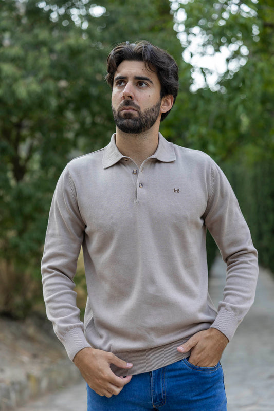Jersey Polo Camel