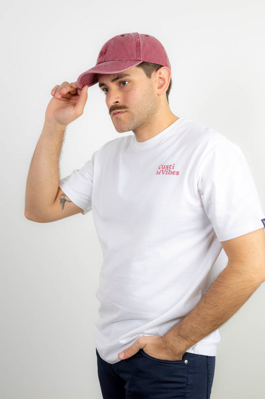 Gorra Lavada Cangrejito Burdeos | Custi Mikelo