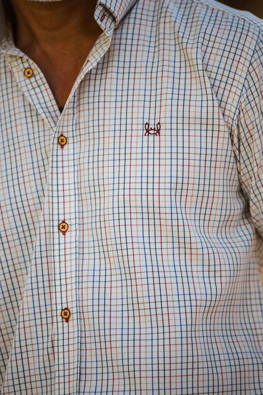 Camisa Villela Cuadro Rojo | Almonte