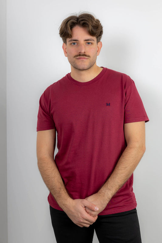 Camiseta Básica Granate