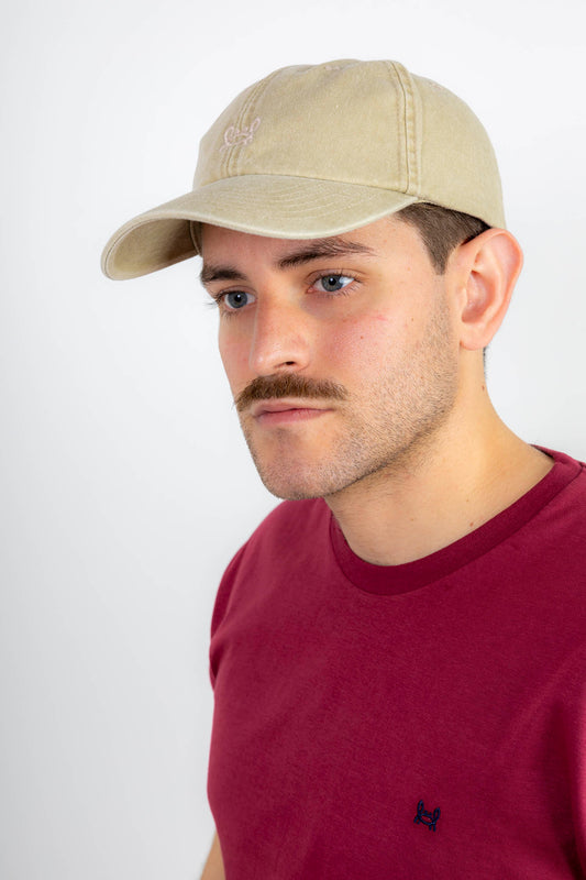 Gorra Lavada Cangrejito Beige | Custi Mikelo