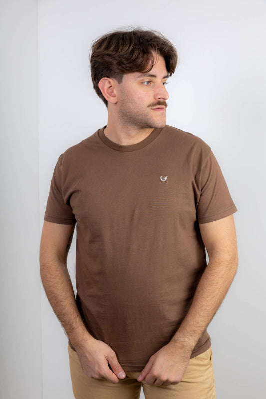 Camiseta Básica Marrón