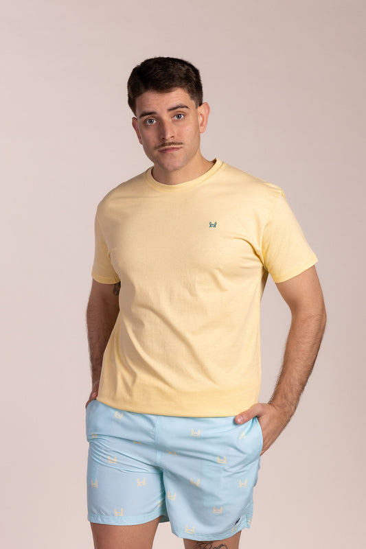 Camiseta Básica Manga Corta Vainilla
