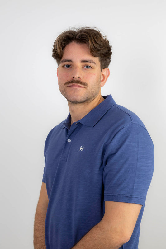 Polo Estructura Piqué Azul Indigo | Adrián