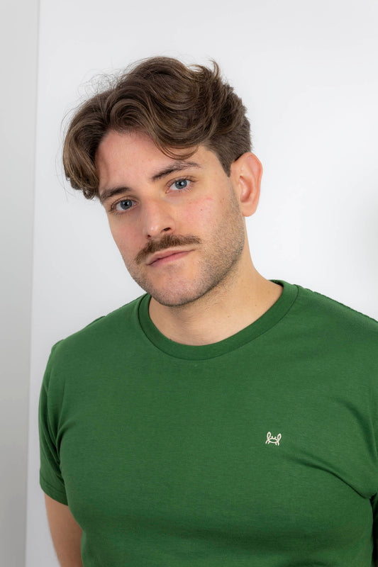 Camiseta Básica Verde Botella