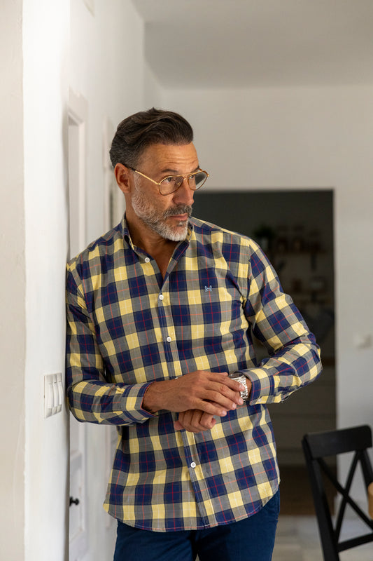Camisa Cuadro Amarillo | Suecia
