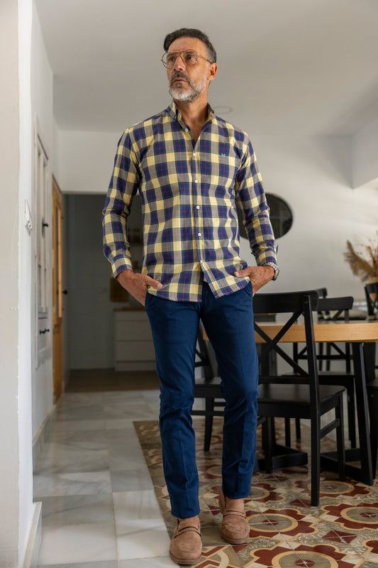 Camisa Cuadro Amarillo | Suecia