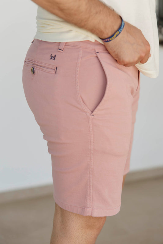 Bermuda Elástica Rosa | Priego