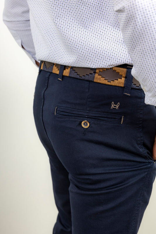 Pantalón Chino Elástico Azul Marino | Jesulín