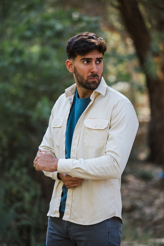 Chaqueta Algodón Lavada Beige | Cazorla