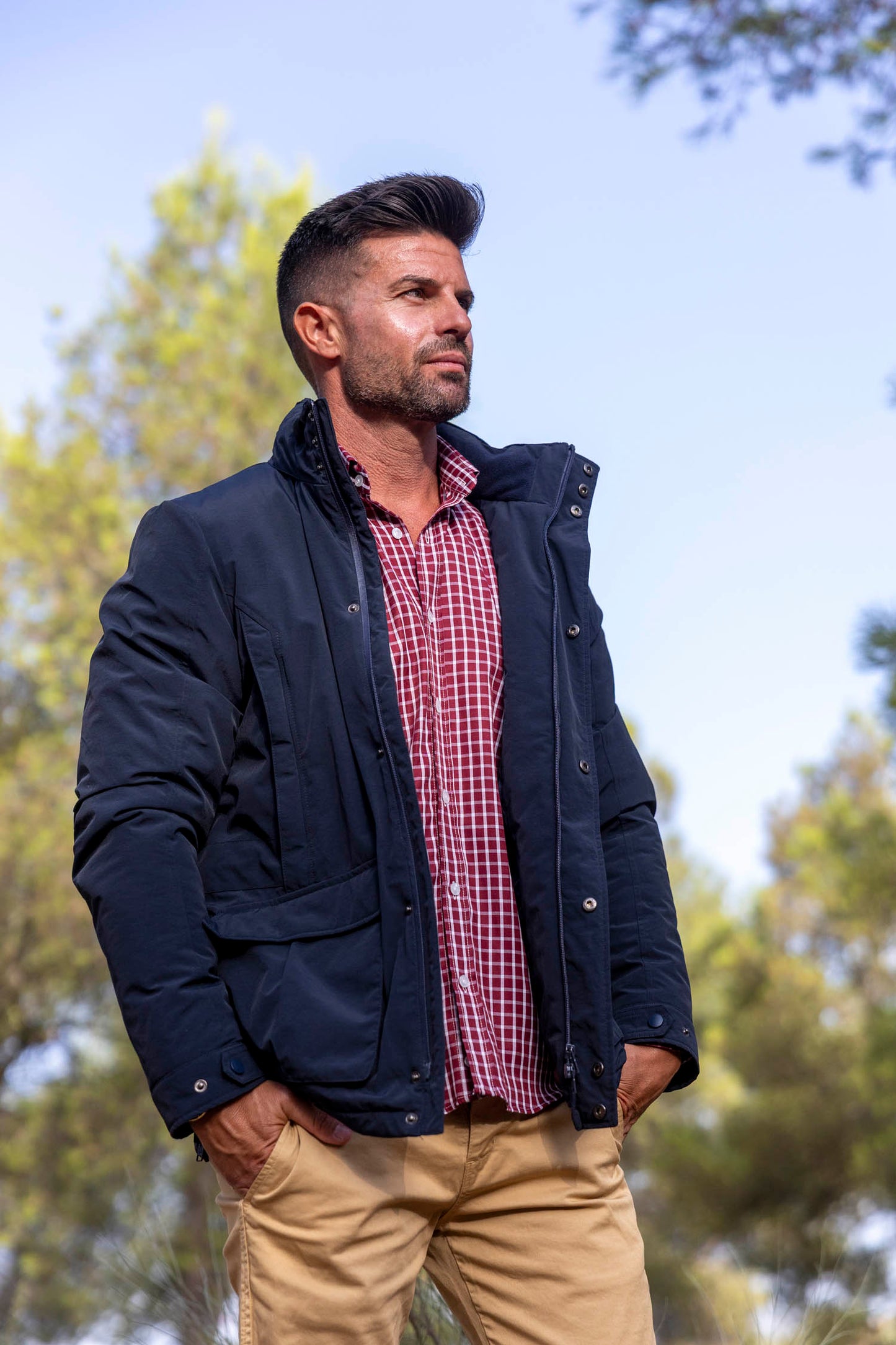 Parka Técnica Bolsillos Marino | Everest