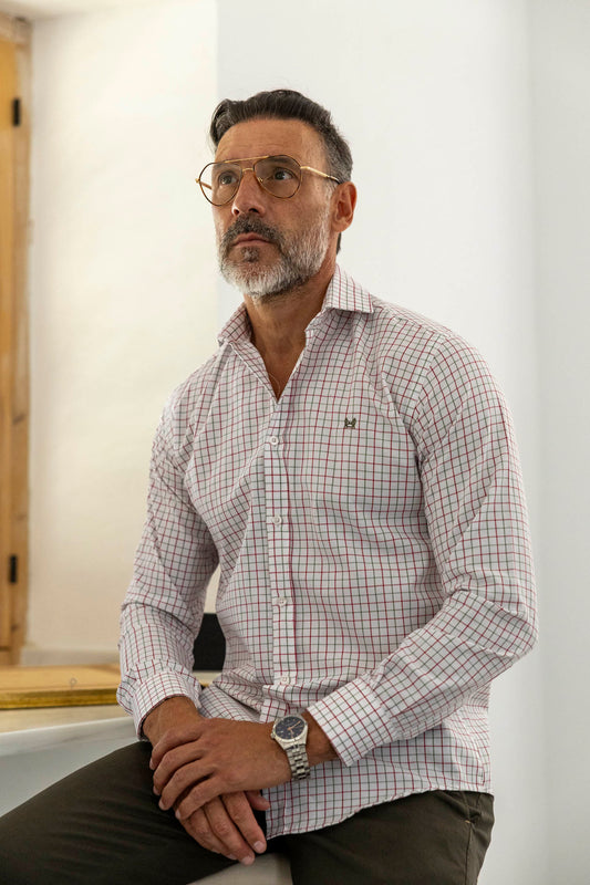 Camisa Cuadro Granate Verde | Portugal