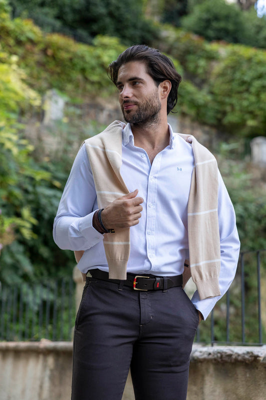 Camisa Lisa Oxford Blanca | Ronda