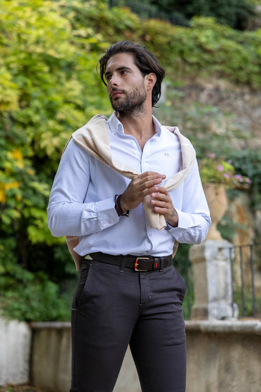 Camisa Lisa Oxford Blanca | Ronda