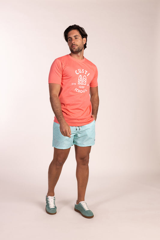 Bañador Estampado Graffiti Menta