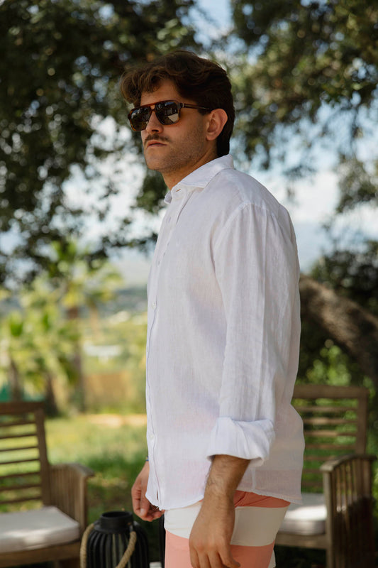 Camisa Lino Blanca | Lanzarote