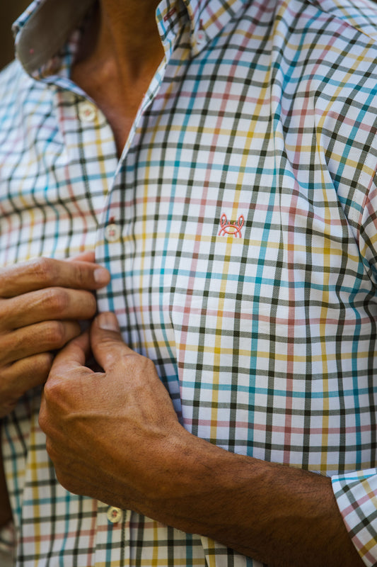 Camisa Cuadro Rosa Azul | Denia