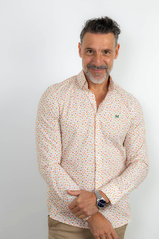 Camisa estampada slim fit | Margaritas