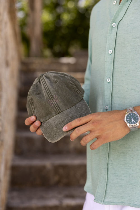Gorra Lavada Cangrejito Verde Kaki | Custi Mikelo