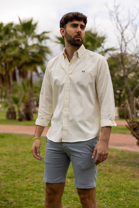 Camisa Rayas Oxford Amarilla | Córdoba
