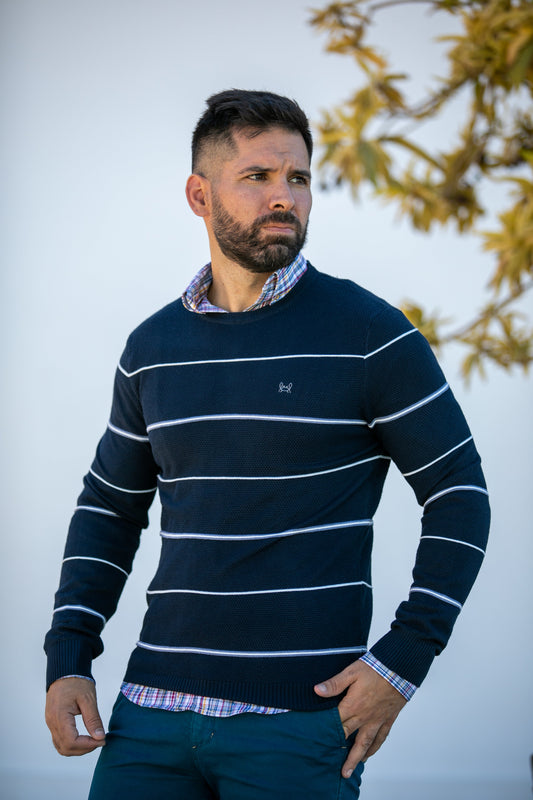 Jersey Rayas Burdeos