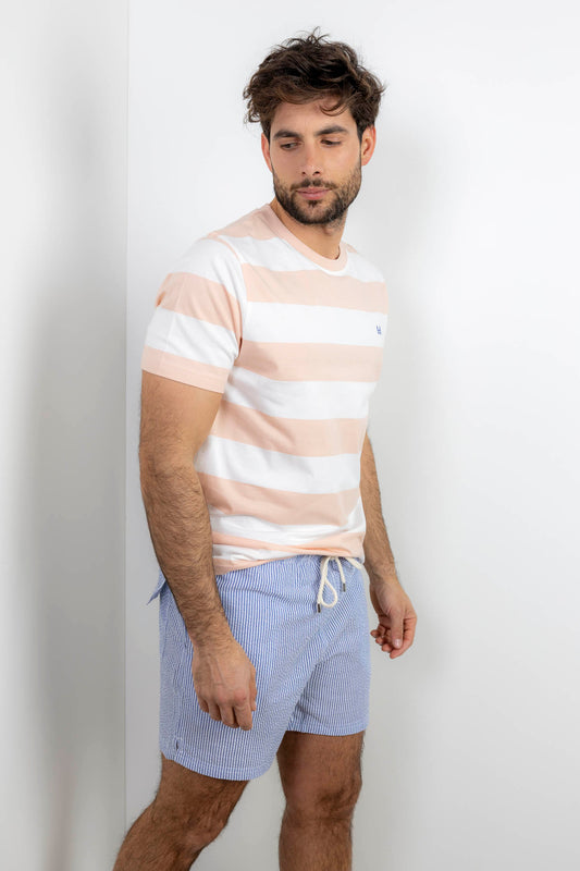 Camiseta Rayas Rosa | Monaco