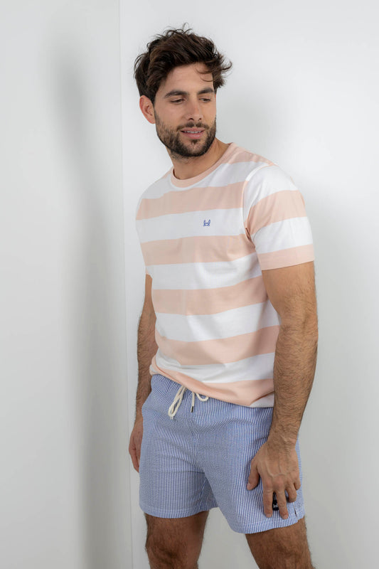 Camiseta Rayas Rosa | Monaco