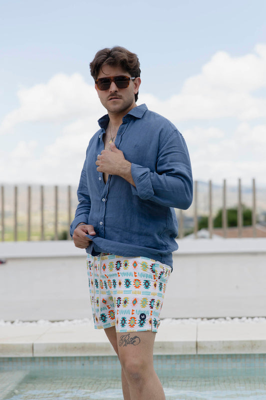 Bañador Étnico Beige