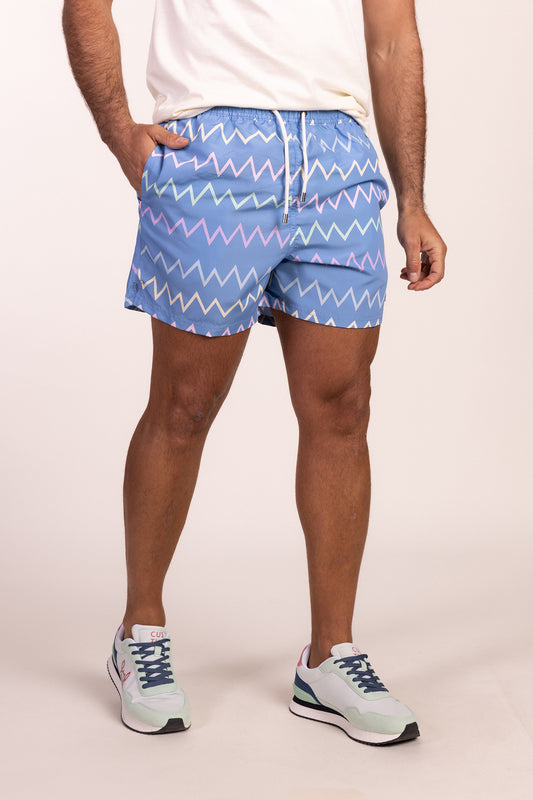 Bañador Estampado Zig Zag