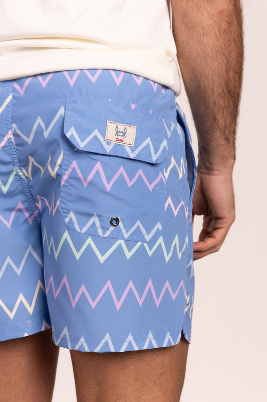 Bañador Estampado Zig Zag
