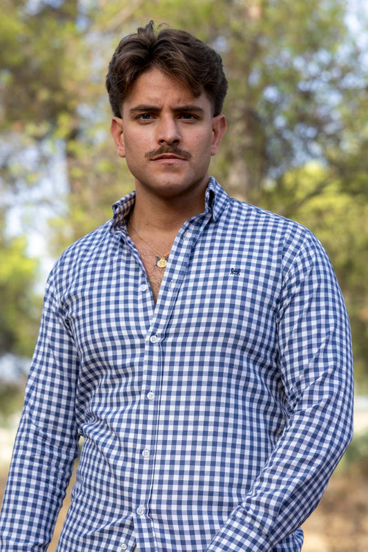 Camisa Cuadros Villela Marino | Valladolid