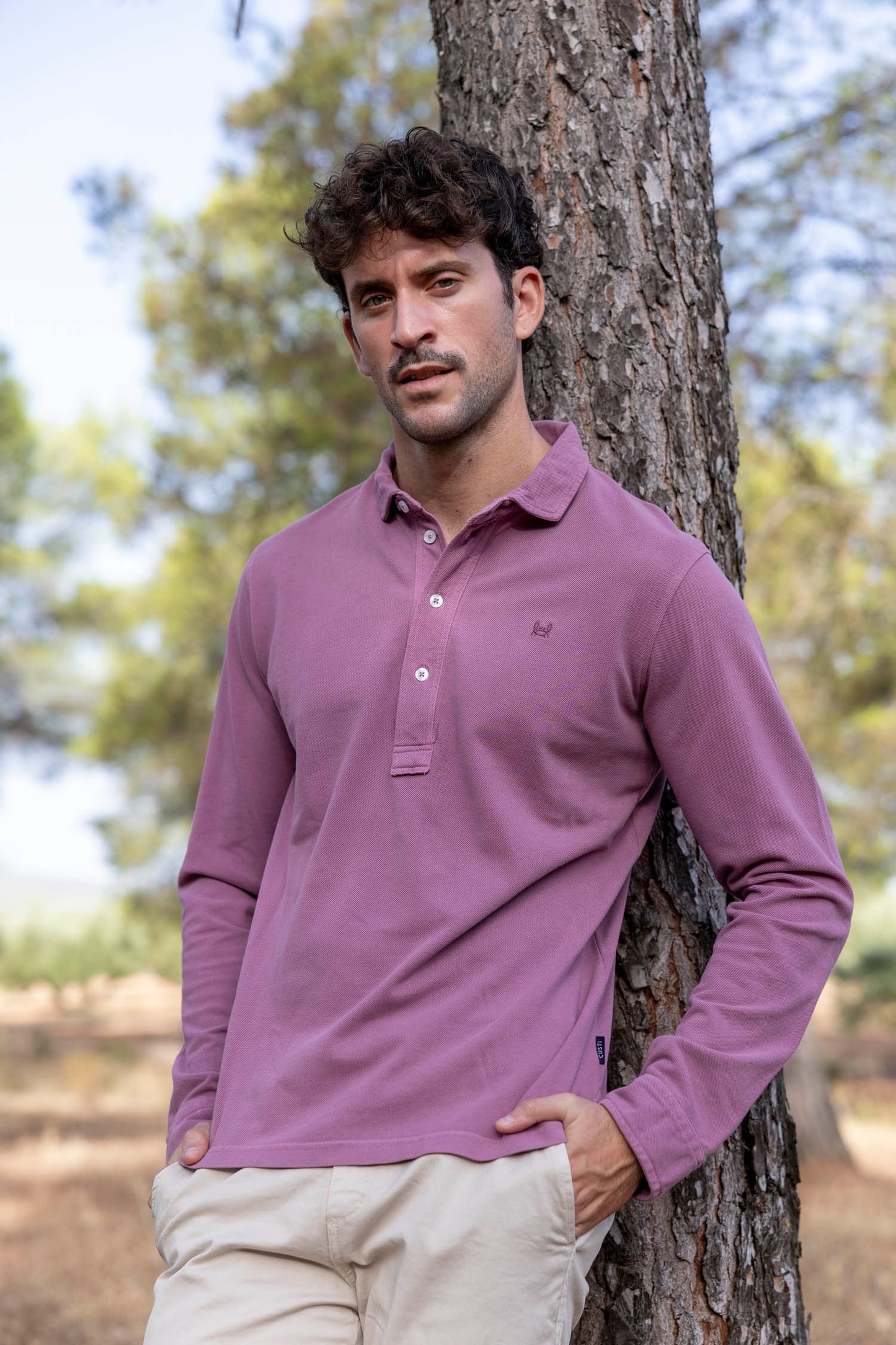 Polo Lavado Berenjena | Bergamo