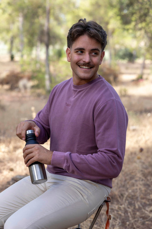 Sudadera Lavada Burdeos | Palermo