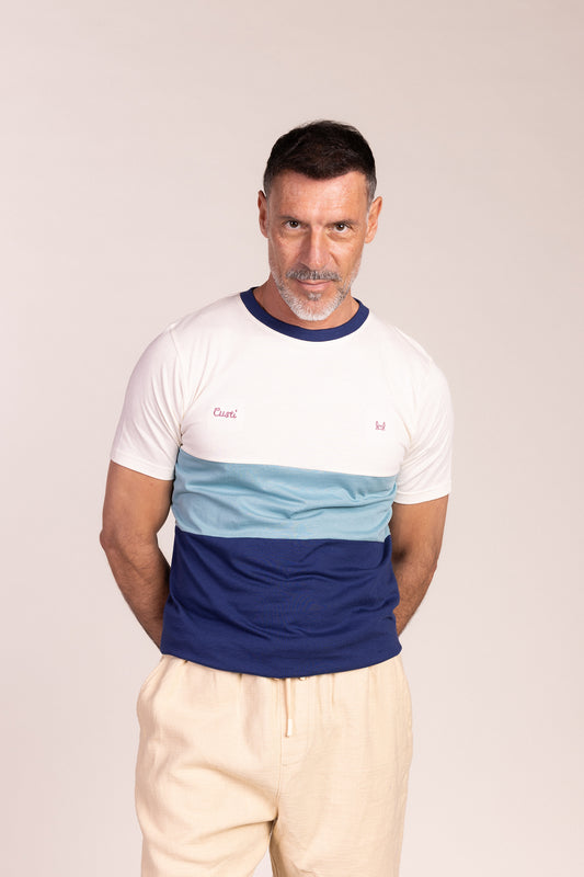 Camiseta Tricolor Turquesa | Lyon