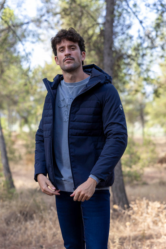 Chaqueta Técnica Capucha Marino | Annapurna