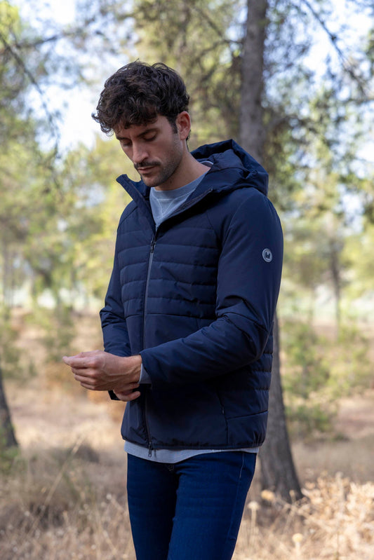 Chaqueta Técnica Capucha Marino | Annapurna