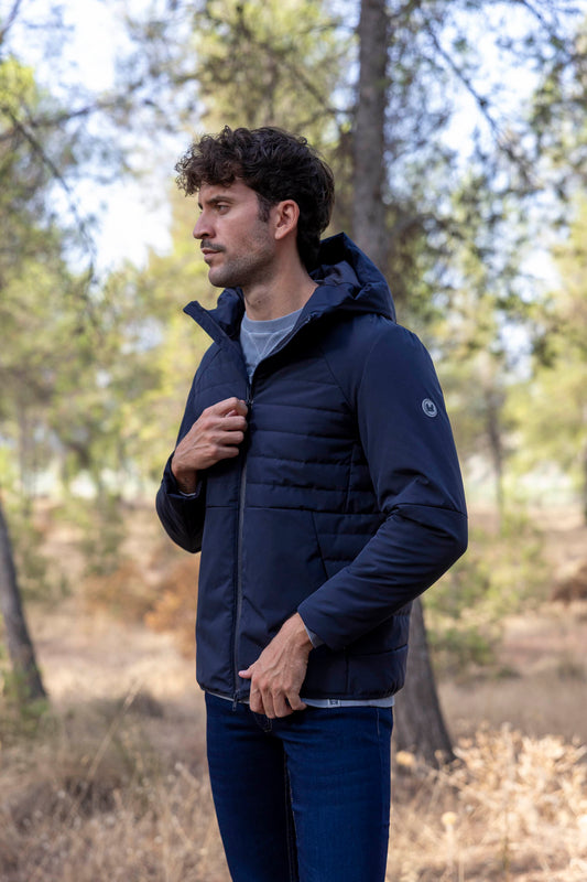 Chaqueta Técnica Capucha Marino | Annapurna